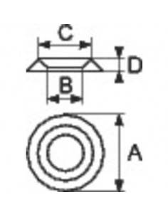 CUVETTE VIS LAIT. NICK 6 / 100 CVL006F12 2