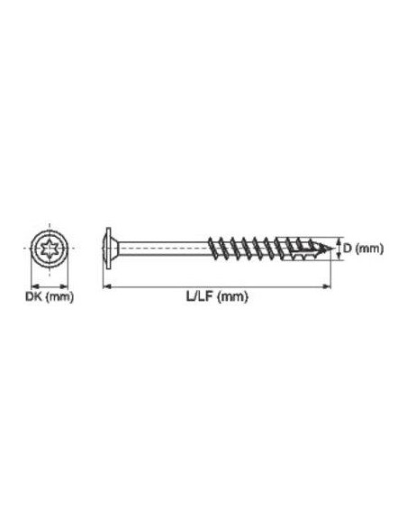 VIS SPAX WIROX T.DI 6X140 /100 SPAX 0251010601405