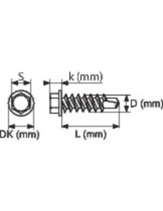 AUTOPERCE ACIER TH 4.2X19 /500 VISWOOD 7504K4219 2