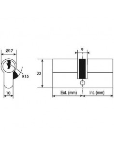 CYL 7100 DOUBLE LAITON 30X30 VACHETTE 3037237100002 2
