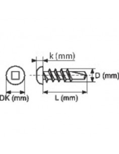 AUTOP TETE CAR TC 4.2X16 /500 VISWOOD 7504MC4216 2