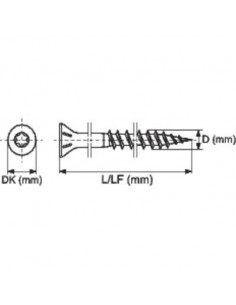 VIS BOIS INX A2 TFTX 4X35 /200 ACTON 623094X35/24 2