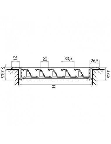 GRILLE ALU+MOUSTIQUAIR.500X500 RENSON 41100041155