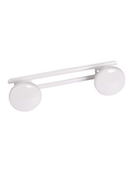 Patère 2 têtes acier Blanche GODONNIER 841902