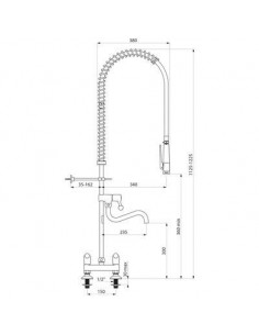 MELANGEUR 2 TROUS DE PRELAVAG DELABIE 5633 2