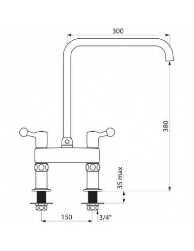 MELANGEUR GC PROFESSIONEL 3/4 DELABIE 5603