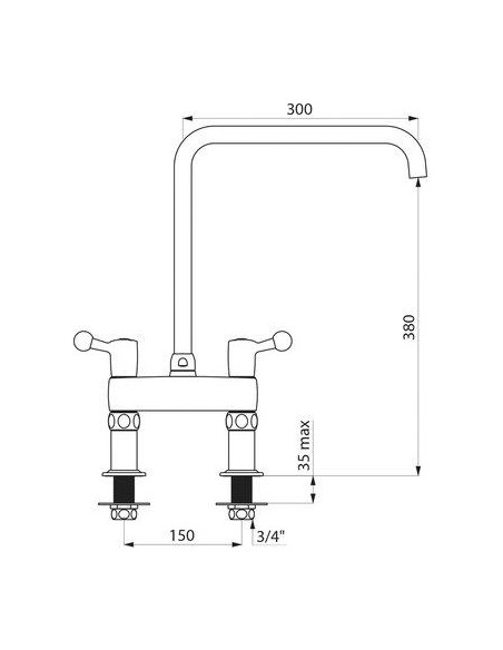 MELANGEUR GC PROFESSIONEL 3/4 DELABIE 5603