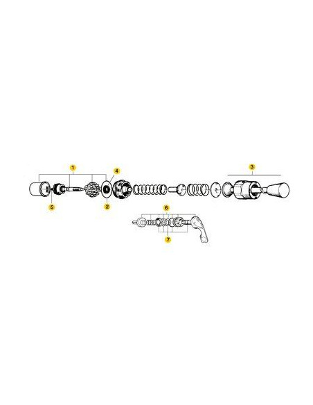 TETE COMPLETE MANETTE COUDE PR PRESTO 01039