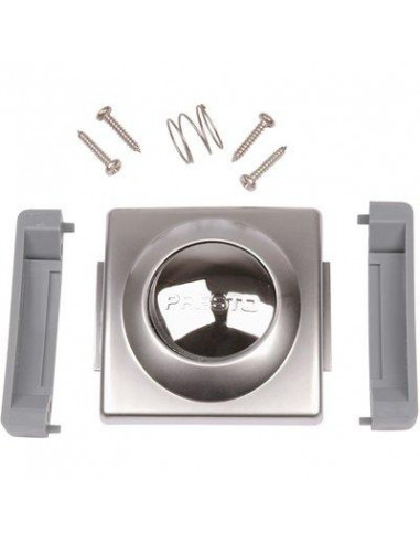 SACHET BOUTON PLASTRON CHROME PRESTO 90188