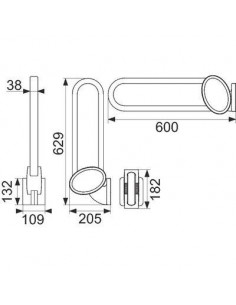 BARRE RELEVABLE 600MM ARSIS PELLET 48960 2