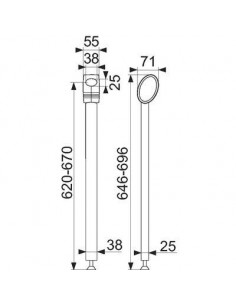 BEQUILLE POUR BARRE ARSIS PELLET 048610 2