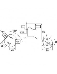 SUPPORT DE LIAISON COUDE A 135 PELLET 046510 2