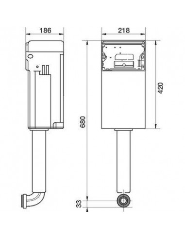 RESERVOIR CE71 DISSIMULE. POU REGIPLAST CE71