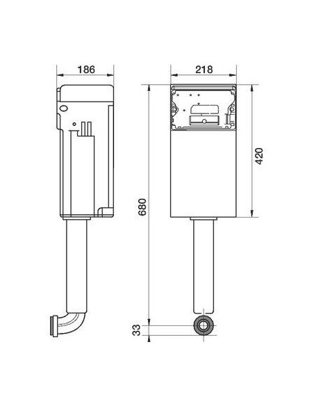 RESERVOIR CE71 DISSIMULE. POU REGIPLAST CE71