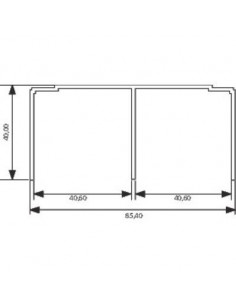 RAIL HT PROF/KT 19MM BLC 3M PLACARDÉCOR 4460301103000 2