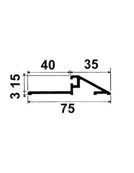 SEUIL ALU BRUT 4113 4M VACHETTE 3159150332794