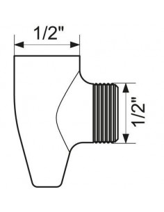 RACCORD ANTI-STAGNATION MF 1/2 DELABIE 880 2