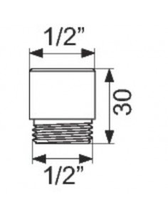 RACCORD AVEC CALPET AR MF1/2 DELABIE C291AH75 2