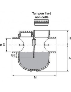 SIPHON DISCONNECTEUR FF 100 NICOLL YDT 2