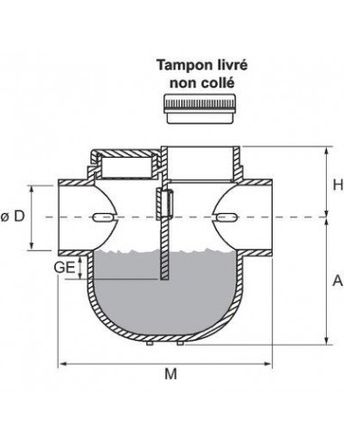 SIPHON DISCONNECTEUR FF 100 NICOLL YDT