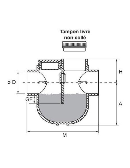 SIPHON DISCONNECTEUR FF 100 NICOLL YDT