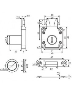 SERRU DE PORTE COULI A CROCHET GRAPPIN ANNATUREL 377587 2