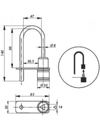 CADENAS POMPIER T14 GRAPPIN ANNATUREL 120615