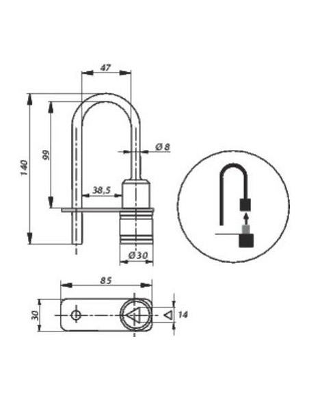 CADENAS POMPIER T14 GRAPPIN ANNATUREL 120615