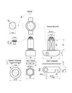 VERROU CADENASS. LG32MM P/BOIS GRAPPIN ANNATUREL 375405 2