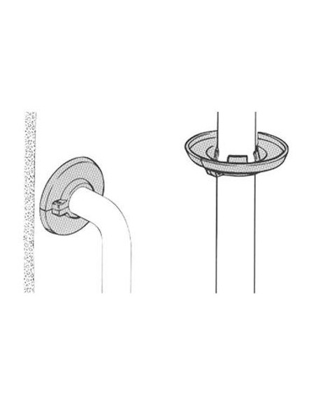Rosace sanitaire Plastique 16 CODITHERM ROSAPPOF16