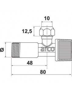 ROB. D'ARRET EQ 12X17-BICONE10 ARCO NO743 2