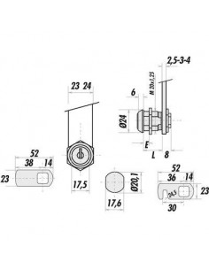 BARILLET F005 VARIE AVEC CAME GRAPPIN ANNATUREL 365002 2