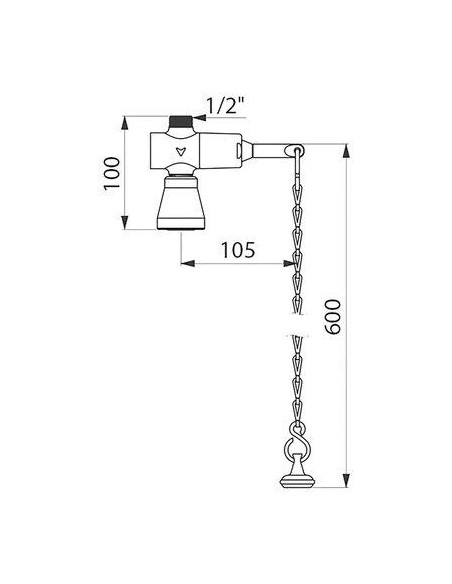 ROB.DOUCHE A CHAINETTE DELABIE 747006