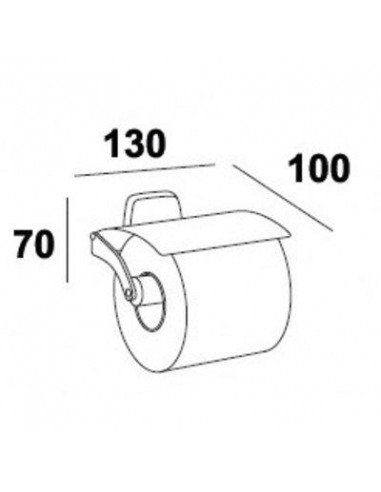 Distributeur papier WC Chromé INDA A22260CR003