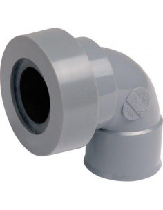 COUDE PVC 87° JT.LEVRE F 32 NICOLL CF88J
