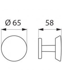 PORTE VETEMENT 1 TETE INOX DELABIE 301 2