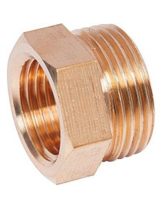 Raccord réduit côté femelle à visser Laiton Mâle Femelle F12X17-M15X21 3233