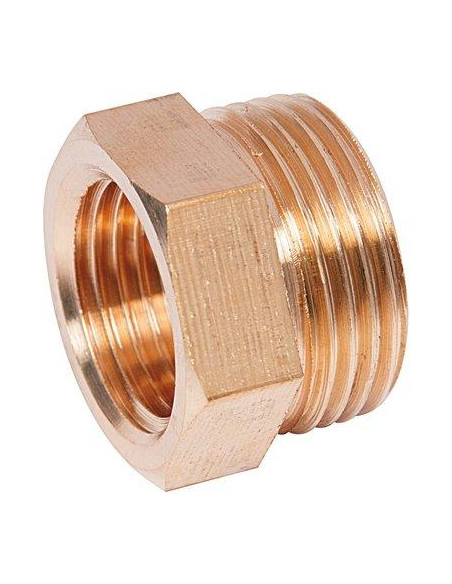 Raccord réduit côté femelle à visser Laiton Mâle Femelle F12X17-M15X21 3233