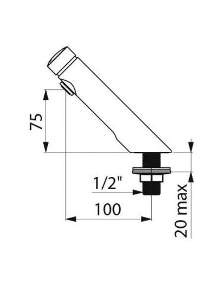 LAVABO ROBINET TEMPOSOFT 2 DELABIE 740500