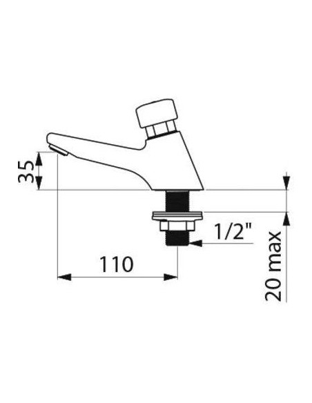 TEMPOSTOP POUR LAVABO DELABIE 745100