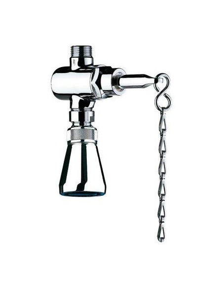 Pomme de douche à chaîne Tempostop Débit 9 l/min à 3 bar DELABIE 747004