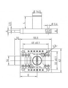 SERR.APPLI.CYL.REGLABLE 15-40 GRAPPIN ANNATUREL 376201 2