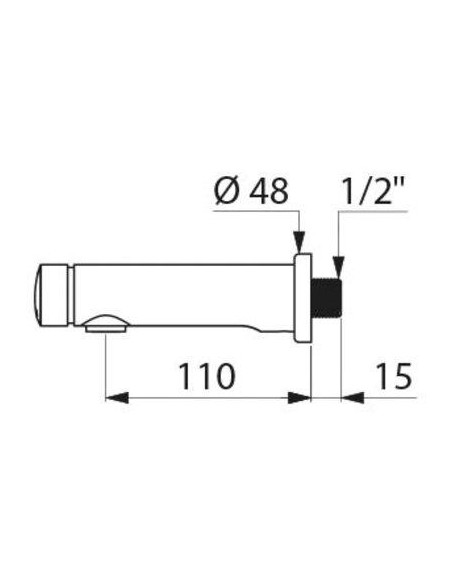 ROB. MURAL LAVABO TEMPOSOFT 2 DELABIE 741500