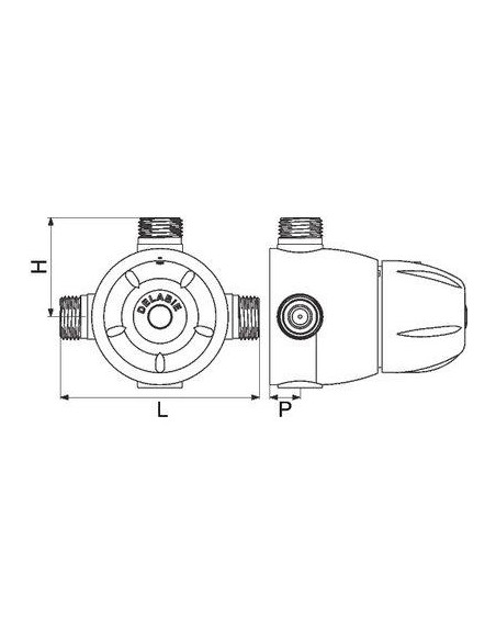MITIGEUR THERMO PREMIX 55 NM DELABIE 731002