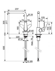 MIT.FOCUS CUIS. BEC ORIENTABLE HANSGROHE 31817000 2