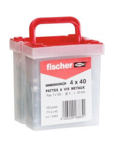 PATTE A VIS METAUX PV 4X40/100 FISCHER 18865 2