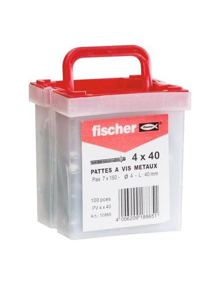 PATTE A VIS METAUX PV 5X60/100 FISCHER 18864