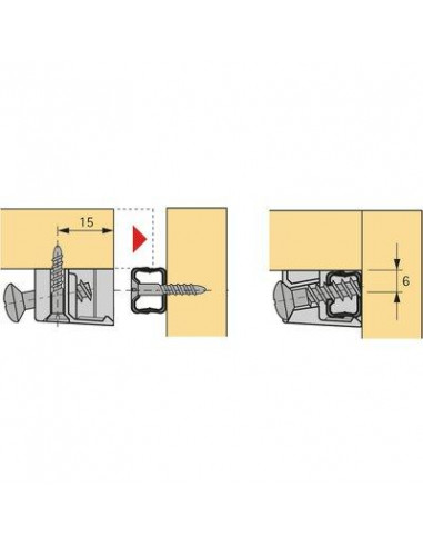 FERRURE ASSEMBL TZ 4 TD HETTICH 20891
