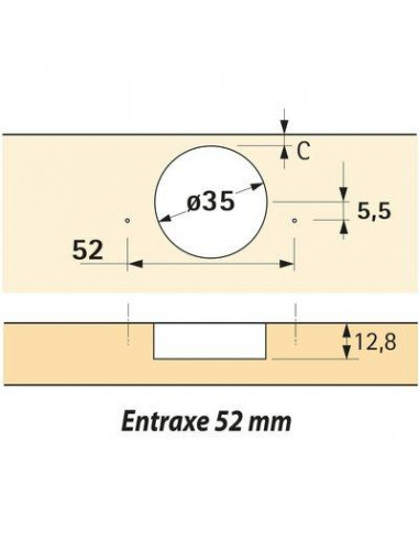 CHARN SENSYS 8657I 165 TH52 HETTICH 9099540