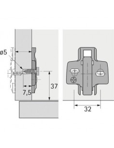 EMBASE CHARN SENSYSDIREKT TOP HETTICH 9071650 2